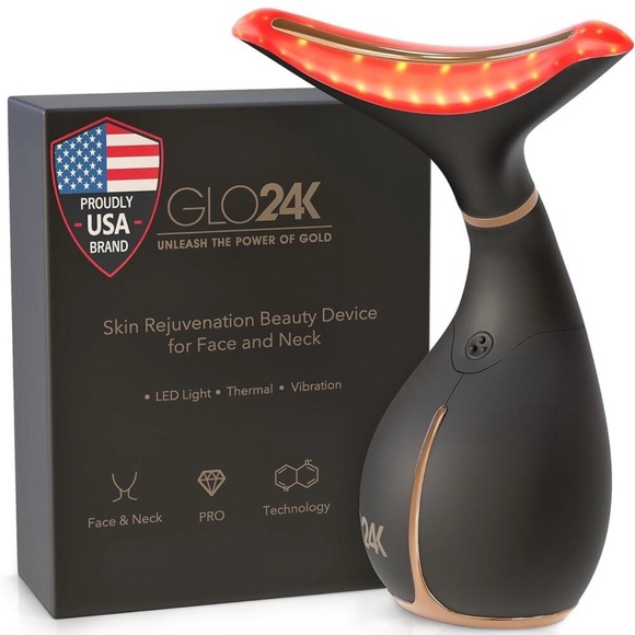 glo24k Other - Black and Gold LED Skincare Device GLO24K NWT